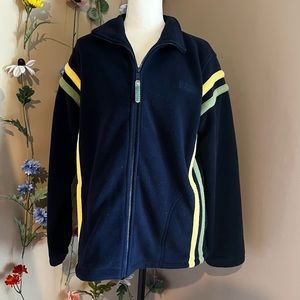 Vintage Northern Reflections Thick Fleece Zip Up Navy Jacket